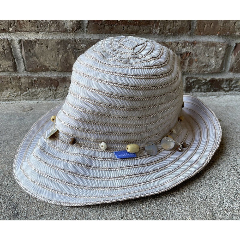 Wallaroo Hat Co. Women's Ellie Sun Hat UPF 50+ Adjustable Brown 100% Poly-Ribbon